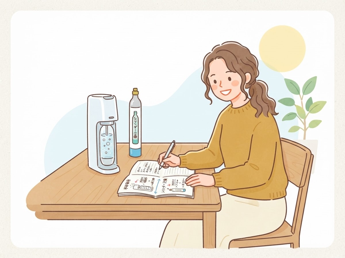 本体価格とランニングコストを比較する女性