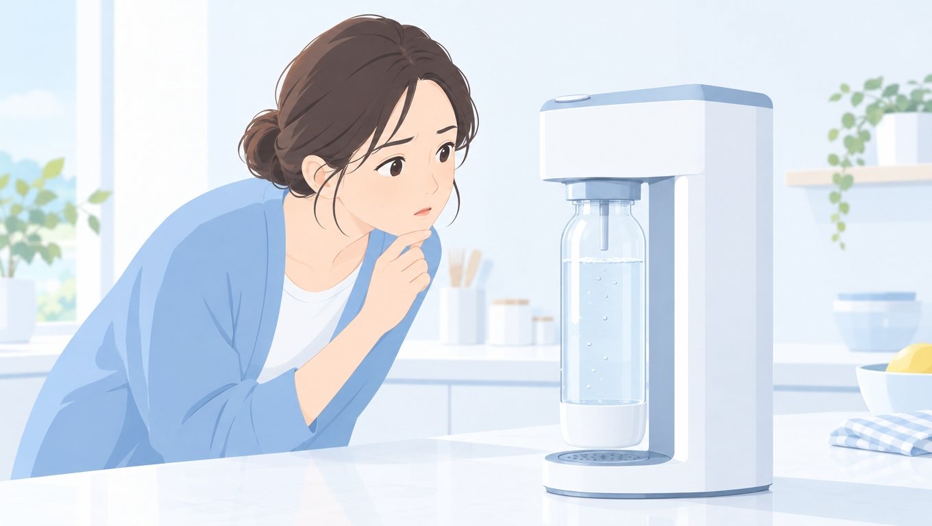 ガスの勢いが弱くなりシリンダー交換に気づく女性